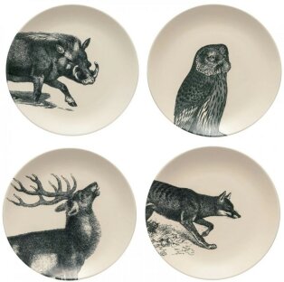 Day and Age Elements Salad/Dessert Plates - Fauna